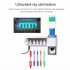 Antibacterial UV Light Toothbrush Holder Antibacterial Sterilizer Home Cleaner white