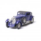 Antique Light Sound Pull Back Car Modeling Toy for Bentley 8L Collection(Box Packing) blue