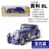 Antique Light Sound Pull Back Car Modeling Toy for Bentley 8L Collection Box Packing  green