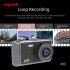 Anytek A60 Car 4 Inch Ips Screen 1080P HD 170 Degree Wide Angle Dual Camera Adas Driving Recorder Black