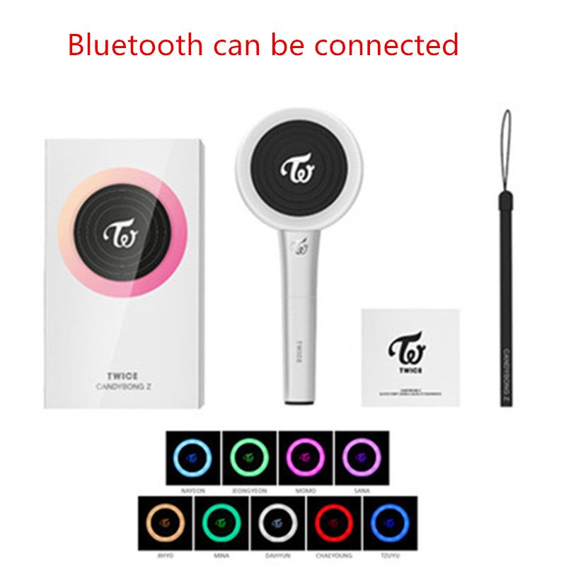 App Bluetooth Connection Lollipop Shape Twice Light Stick Glow Lamp for Concerts Album Fans Collection color