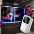 Aquarium Air Pump USB Charging Portable Battery Operated Portable Fish Tank Aerator Pump For Outdoor Fishing 2600