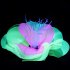 Aquarium Artificial Simulation Soft Silicone Fluorescent Flower Decoration Orange