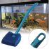 Aquarium Cleaning Sponge Brush Algae Scraper Fish Tank Long Handle Cleaner Tool blue