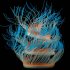 Aquarium Decorations Fish Tank Landscaping Silicone Coral Simulation Actinian Fluorescent Ornament Non Toxic Safe for All Fish and Pets 50cm Blue