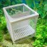 Aquarium Fish Tank Separation Net Breeding Incubator Isolation Net with Sucker and Partition large