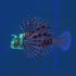 Aquarium Landscaping Aquarium Decoration Luminous Simulation Color Lionfish Silicone Material Fish Fishbowl Decoration blue