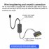 Argb Mini Controller With Lengthen Cable Wide Compatibility 5v 3 pin To SATA Power Supply RGB Sync Controller black