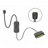 Argb Mini Controller With Lengthen Cable Wide Compatibility 5v 3 pin To SATA Power Supply RGB Sync Controller black