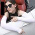Arm Sleeves For Women Men Summer Ice Silk Sun Protection Arm Sleeves For Outdoor Cycling Driving Sports black