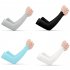 Arm Sleeves For Women Men Summer Ice Silk Sun Protection Arm Sleeves For Outdoor Cycling Driving Sports black