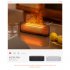 Aromatherapy Diffuser 150ml USB Flame Aromatherapy Machine with 7 LED Color Changing Lights DQ711 Black