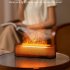 Aromatherapy Diffuser 150ml USB Flame Aromatherapy Machine with 7 LED Color Changing Lights DQ711 Black