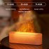 Aromatherapy Diffuser 150ml USB Flame Aromatherapy Machine with 7 LED Color Changing Lights DQ711 Black