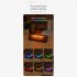Aromatherapy Diffuser 150ml USB Flame Aromatherapy Machine with 7 LED Color Changing Lights DQ711 Black