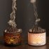 Aromatherapy Diffuser 180ml Ultrasonic Aromatherapy Humidifier USB Flame Aromatherapy Machine with 7 LED Lights Black
