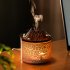 Aromatherapy Diffuser 180ml Ultrasonic Aromatherapy Humidifier USB Flame Aromatherapy Machine with 7 LED Lights Black