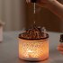Aromatherapy Diffuser 180ml Ultrasonic Aromatherapy Humidifier USB Flame Aromatherapy Machine with 7 LED Lights Black