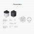 Aromatherapy Diffuser 180ml Ultrasonic Aromatherapy Humidifier USB Flame Aromatherapy Machine with 7 LED Lights Black