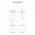 Aromatherapy Diffuser 560ml 24dB Mute Flame Aromatherapy Machine with RC Night Lights Aromatherapy Diffuser US Plug
