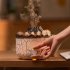 Aromatherapy Diffuser 560ml 24dB Mute Flame Aromatherapy Machine with RC Night Lights Aromatherapy Diffuser US Plug