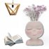 Art Modeling Sculpture Doll Flower  Pot Fleshiness Potted Garden Decoration Desktop Resin Decoration Foam box packaging