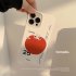 Art Style Tomato Pattern Phone Case Shockproof Protective Cover Smart Phone Case Compatible For IPhone 15 14 13 Pro Max 12 11 white big tomato 15promax