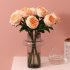 Artifical Silk  Flower Realistic Rose For Hpsehold Decoration Wedding Ornaments White