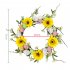 Artificial Easter Egg Wreath Front Door Window Hanging Wreath Simulation Garland For Easter Decorations Egg Sunflower Wreath