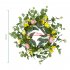 Artificial Easter Egg Wreath Front Door Window Hanging Wreath Simulation Garland For Easter Decorations Egg Eucalyptus Wreath