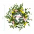 Artificial Easter Egg Wreath Front Door Window Hanging Wreath Simulation Garland For Easter Decorations Egg Sunflower Wreath