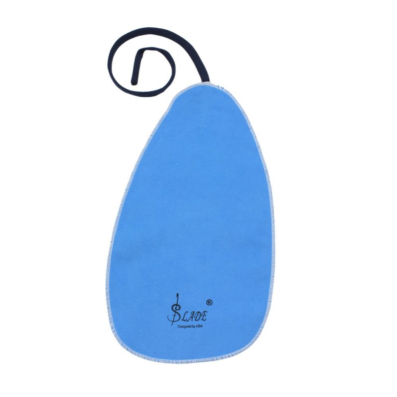 Artificial Faux Suede Cleaning Cloth for Alto Tenor Flute Clarinet Soprano Saxophone Sax Parts & Accessories blue_31.5*16.5cm