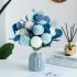 Artificial Flowers Simulate Bouquet for Home Living Room Resturant Decor Blue