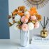 Artificial Flowers Simulate Bouquet for Home Living Room Resturant Decor Orange