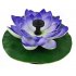 Artificial Fountains with LED Light Solar Powered Lotus Light Lamp with Water for Decoration Orange R0903A