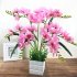 Artificial Freesia Flower with 9 Branches for Home Living Room Decor pink