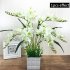 Artificial Freesia Flower with 9 Branches for Home Living Room Decor Rose red