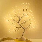 Artificial Light Tree Light 108led Desktop Bonsai Pearl Tree Lamp warm white without RC