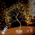 Artificial Light Tree Light 108led Desktop Bonsai Pearl Tree Lamp warm white without RC