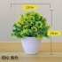 Artificial Plant Bonsai for Home Decorative Craft Dinning Table Ornament green