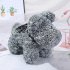 Artificial Rose Flowers Dog Shape Doll Toy Home Wedding Festival Birthday Party DIY Decoration gray