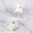 Artificial Wrist Flower  Corsage for Wedding Party Bride Bridegroom Accessories Gold champagne brooch