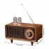 As19 Retro Wireless Bluetooth compatible Speaker Hands free Call Card U Disk Loudspeaker Nostalgic Audio Gramophone Pear Gold