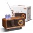 As19 Retro Wireless Bluetooth compatible Speaker Hands free Call Card U Disk Loudspeaker Nostalgic Audio Gramophone Pear Gold