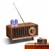 As19 Retro Wireless Bluetooth compatible Speaker Hands free Call Card U Disk Loudspeaker Nostalgic Audio Gramophone Pear Gold