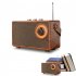As23 Bluetooth compatible Speaker Subwoofer Home Retro Radio Small Mini Portable Outdoor Music Player Rose Gold