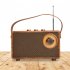 As23 Bluetooth compatible Speaker Subwoofer Home Retro Radio Small Mini Portable Outdoor Music Player Rose Gold