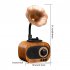 As70 Retro Wireless Bluetooth compatible Speaker Hands free Call Card U Disk Loudspeaker Nostalgic Audio Gramophone pear color