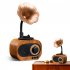 As70 Retro Wireless Bluetooth compatible Speaker Hands free Call Card U Disk Loudspeaker Nostalgic Audio Gramophone pear color