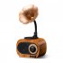 As70 Retro Wireless Bluetooth compatible Speaker Hands free Call Card U Disk Loudspeaker Nostalgic Audio Gramophone pear color